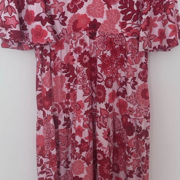 Tuckernuck Red and White Tiered Maxi Sundress - Picture 6 of 13